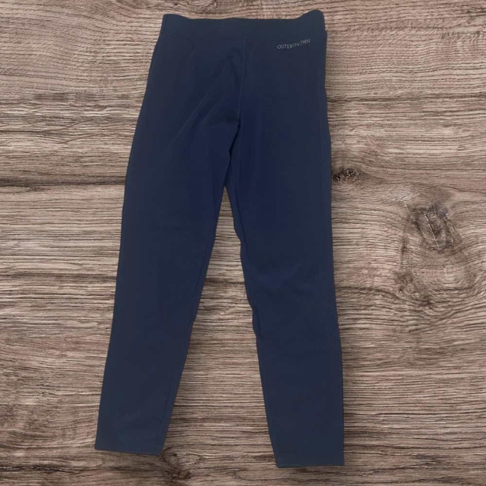 Outerknown‎ OK Active Wear Leggings, Back Zipper in Navy Size M